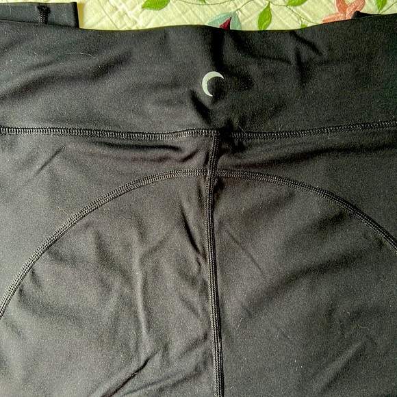 Zyia Active Luxe Neon Yellow Stripe High Waist Women’s Leggings Size 16-18 - Picture 3 of 6